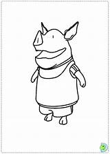 Coloring Olivia Pig Dinokids Pages Close Library Clipart Books Cartoon sketch template