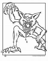 Werewolf Coloring Halloween Pages Kids Head Color Library Scary Ultimate Collection sketch template
