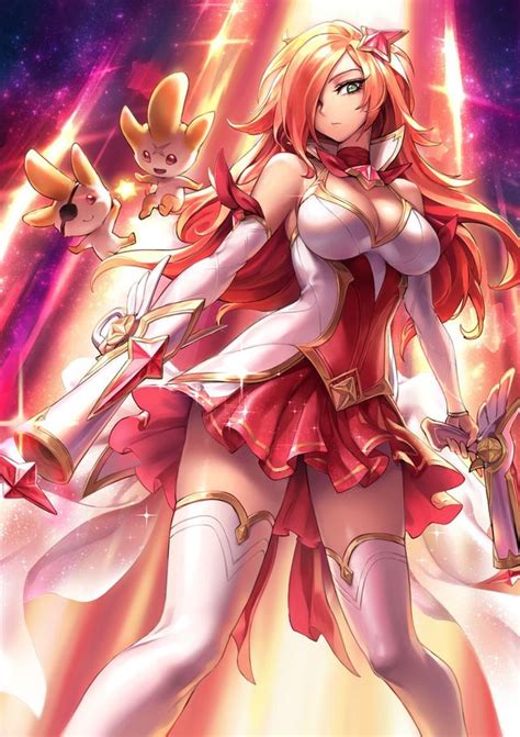 sarah fortune and star guardian miss fortune league of legends drawn by