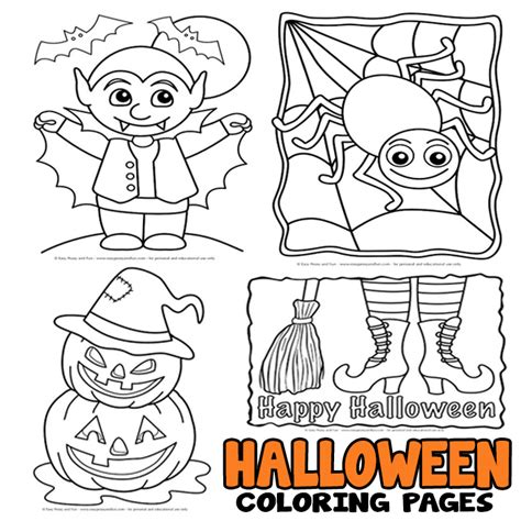 halloween coloring pages easy peasy  fun