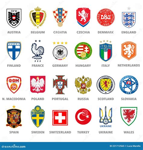 vector emblems collection    teams    uefa european football championship