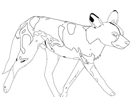wild dog coloring   designlooter