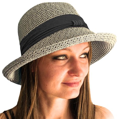 summer sun straw hat adjustable travel foldable brim trilby bowler ebay