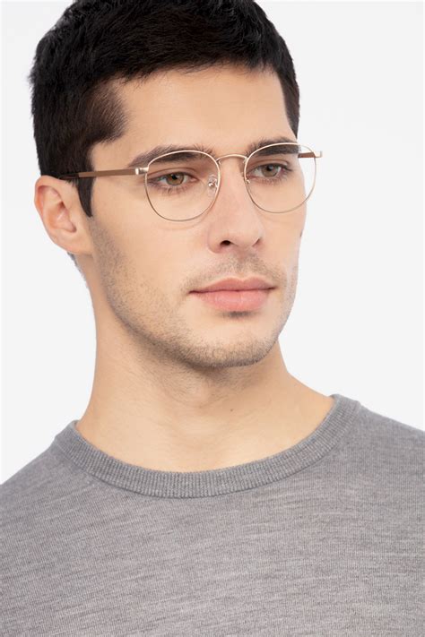 st michel trendy fine line frames in gold eyebuydirect