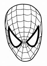 Colorare Spiderman Maschera Carnevale Coloradisegni Cookie sketch template