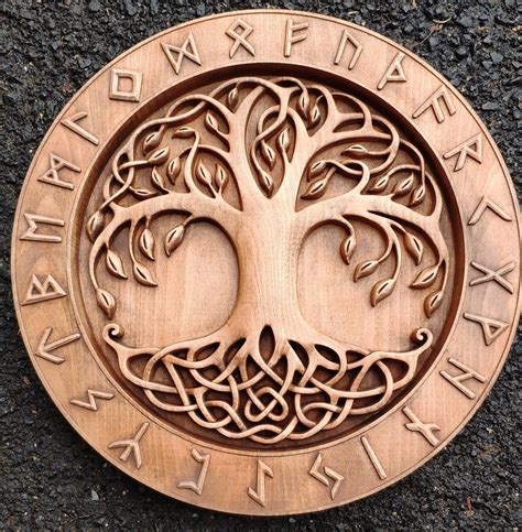 yggdrasil  mighty tree  life norse mythology odin etsy viking