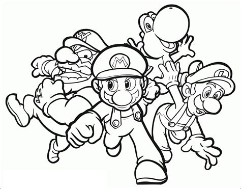 coolest wario coloring pages craftwhack