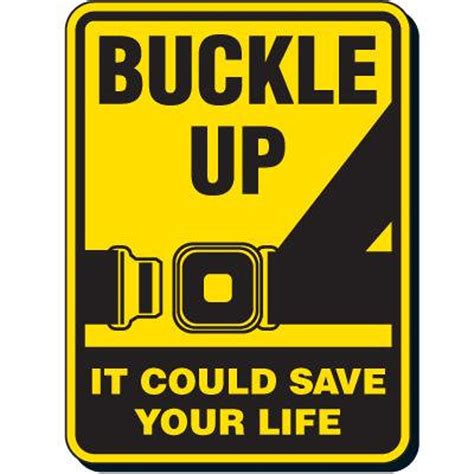 buckle up seat belt safety sign etsy