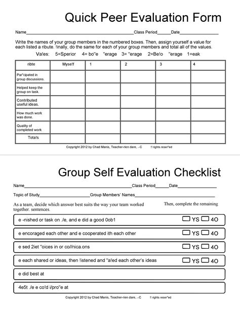 evaluation examples forms questions templatelab