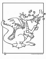 Dragon Coloring Cartoon Magic Puff Dragons Marshmallows Pages Toasting Sheets Kids Printer Send Button Special Print Only Use Click Colouring sketch template