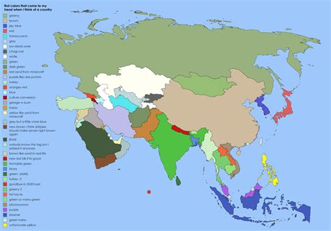 map  asia    colors