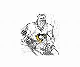 Crosby Sidney Penguins sketch template