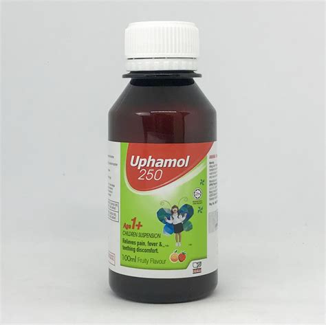 uphamol paracetamol suspension mgml pink ml  farmasicommy