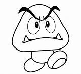 Coloring Goomba Pages Popular sketch template