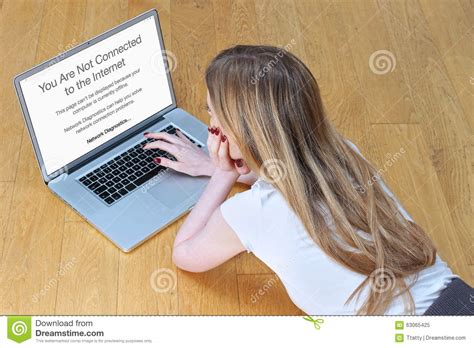 internet connection stock image image  young loss
