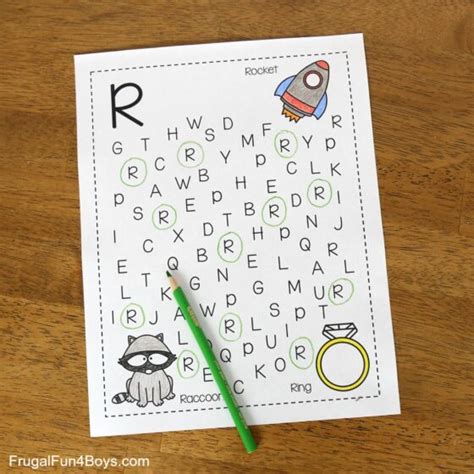 printable alphabet letter search  find pages frugal fun  boys