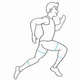 Running Person Draw Drawing Step Easy Runner Lines sketch template