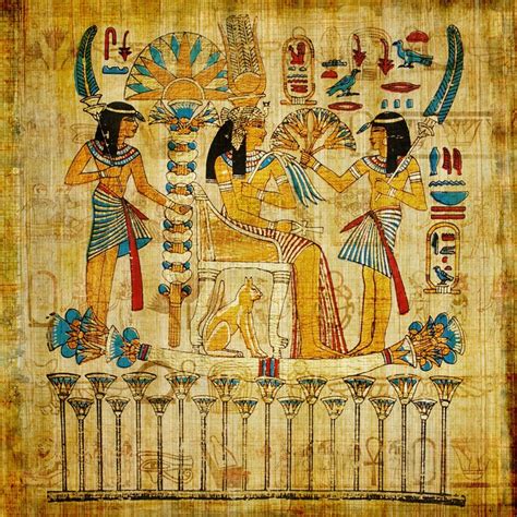 Old Egyptian Parchment Wall Mural • Pixers® • We Live To