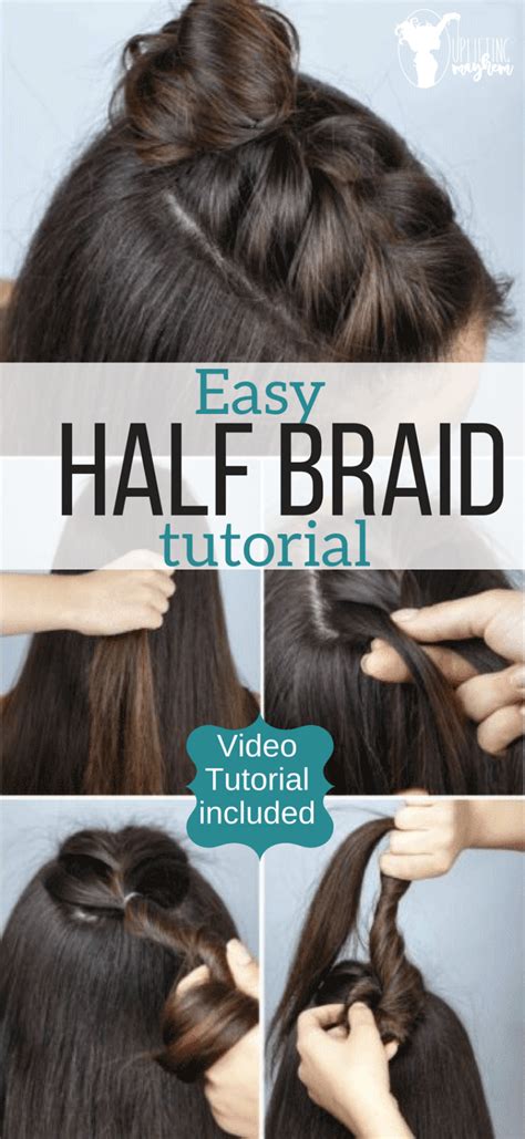 easy  braid hairstyle tutorial video hairstyle tutorial braided