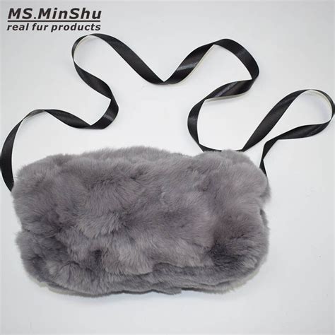 Ms Minshu Calentador De Manos De Piel Auténtica Para Mujer Muff De