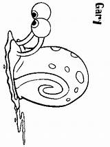Snail Gary Coloring Pages Drawing Getdrawings sketch template