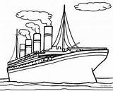 Titanic Mewarnai Kapal sketch template