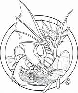 Dragons Colouring Breathing Getcolorings Dover Publications Fantastical Slitherwing Getdrawings Ausmalen Erwachsene Yin Coloringareas Tattoo Doverpublications sketch template