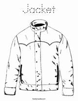 Coloring Jacket Print Tracing Ll Twistynoodle Favorites Login Add sketch template