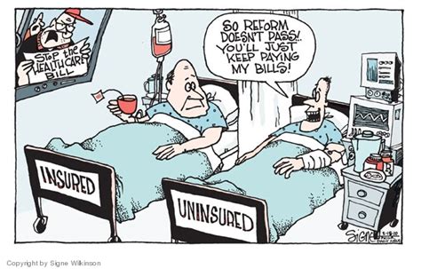 signe wilkinsons editorial cartoons health care cost comics