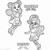 Butterbean Poppy Dazzle Xcolorings Crayola sketch template