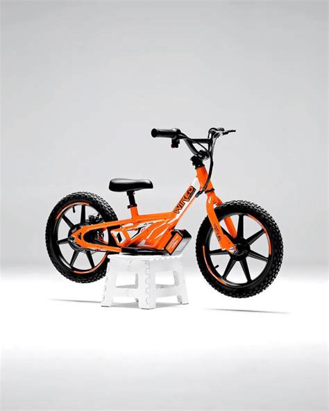 wired electric balance bike   orange amx superstores