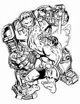 Hulkbuster Buster Descripción sketch template