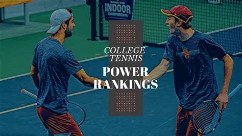 men s college tennis power rankings week 7 youtube