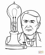 Edison Thomas Coloring Pages History Printable Usa Printables People Newton Alva Isaac Famous Drawing Grade Americans Clipart Sir Jefferson Light sketch template