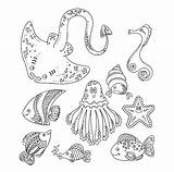 Creatures Unterwasserwelt Malvorlagen sketch template