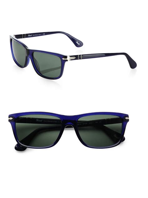 Lyst Persol Acetate Rectangular Sunglasses In Black For Men