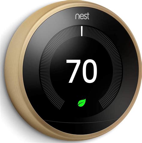 google nest  gen programmable thermostat brushed brass tus buy  price  uae