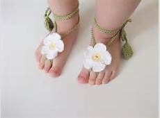Daisy Baby Lace Sandals Crochet Baby Barefoot Sandals Beach Anklet