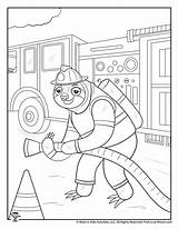 Firefighter Woojr sketch template