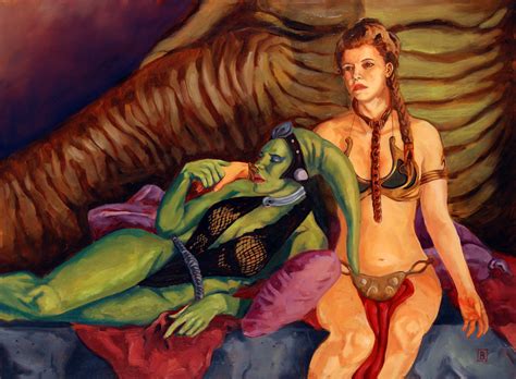 Slave Leia And Oola By Bfowler On Deviantart