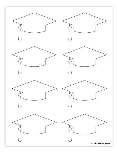 graduation hat template printable