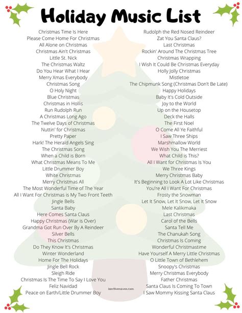 holiday songs  ultimate holiday  list    maven