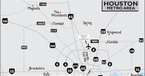 map  houston metro area printable map