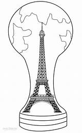 Eiffel Torre Colorear Eiffelturm Cool2bkids Eifel sketch template