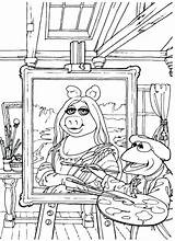 Famous Pages Painting Coloring Colorare Da Disegni Muppets Color Kids Online Adults sketch template