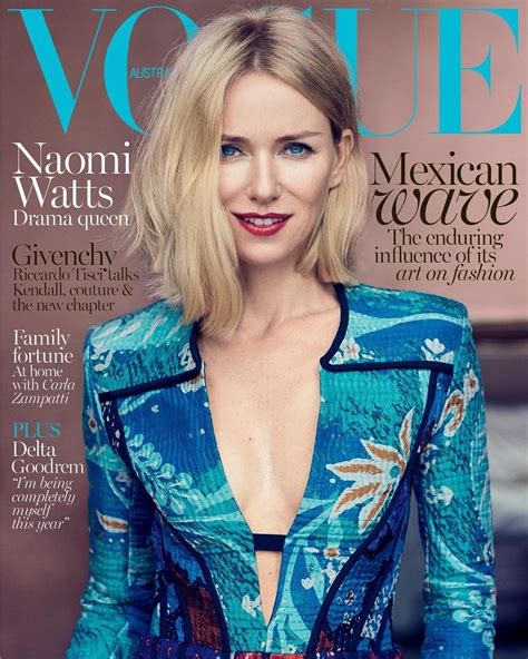 Naomi Watts Vogue Australia Naomi Watts Hair Vogue Magazine