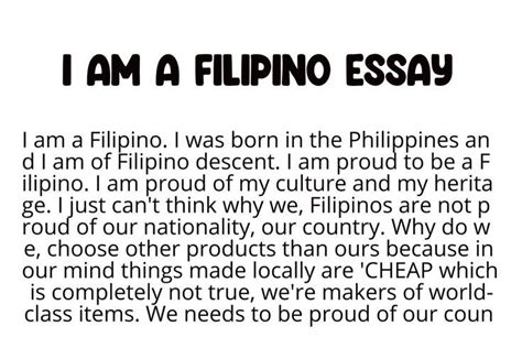 filipino essay  words essay     filipino summary