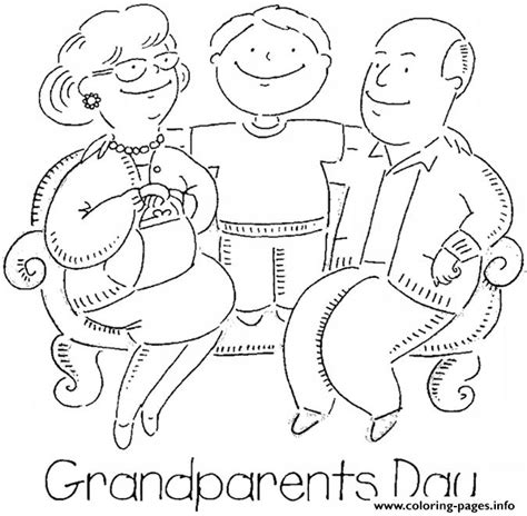 happy grandparents day coloring page printable