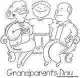 Grandparents Coloring Pages Happy Printable Parents Grandma Grandfather Grand Color Sheet Drawing Kids Print Family Colouring Sheets Visit Colorings Getcolorings sketch template