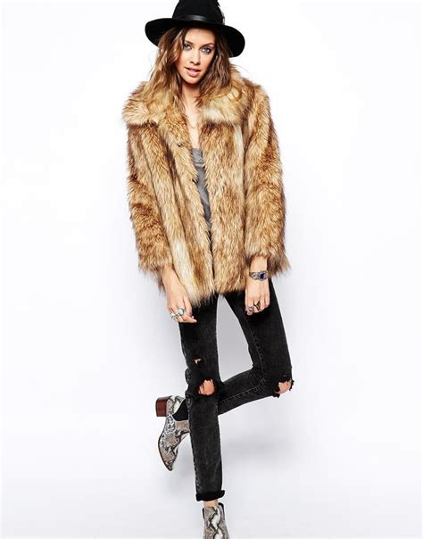asos tall asos tall vintage faux fur coat  asos vintage faux fur coat fur coat vintage